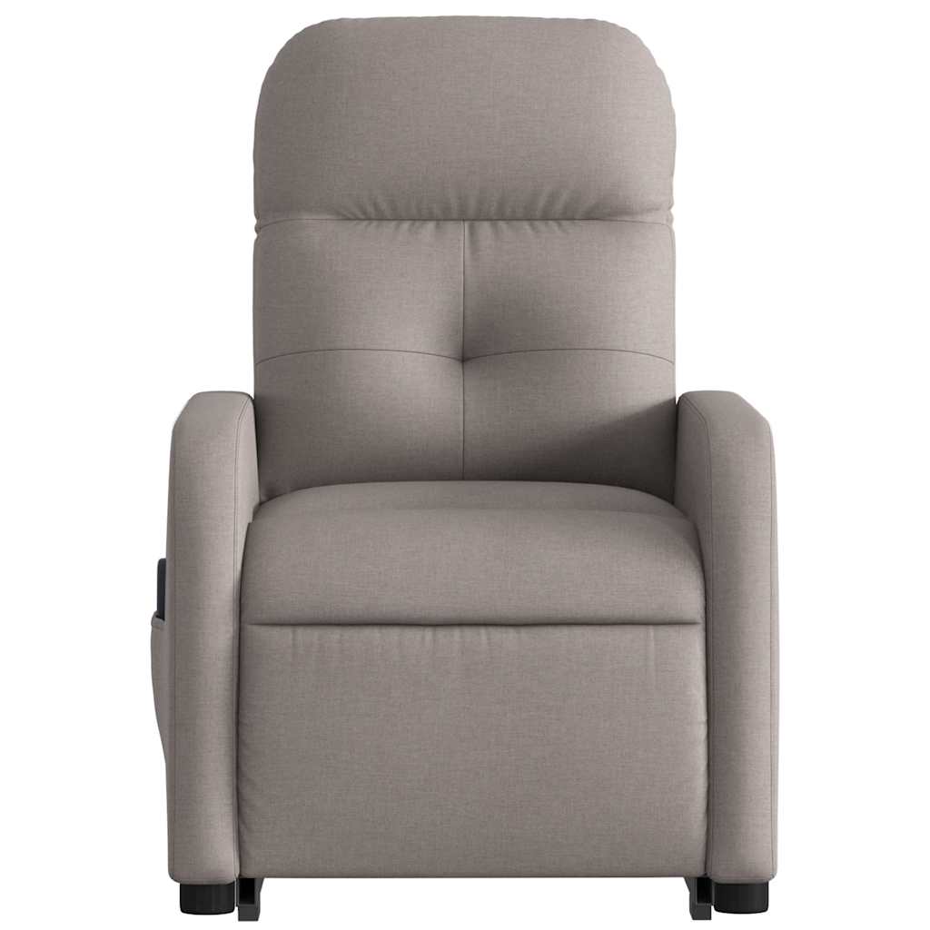 Fauteuil inclinable de massage Taupe Tissu - XIOS