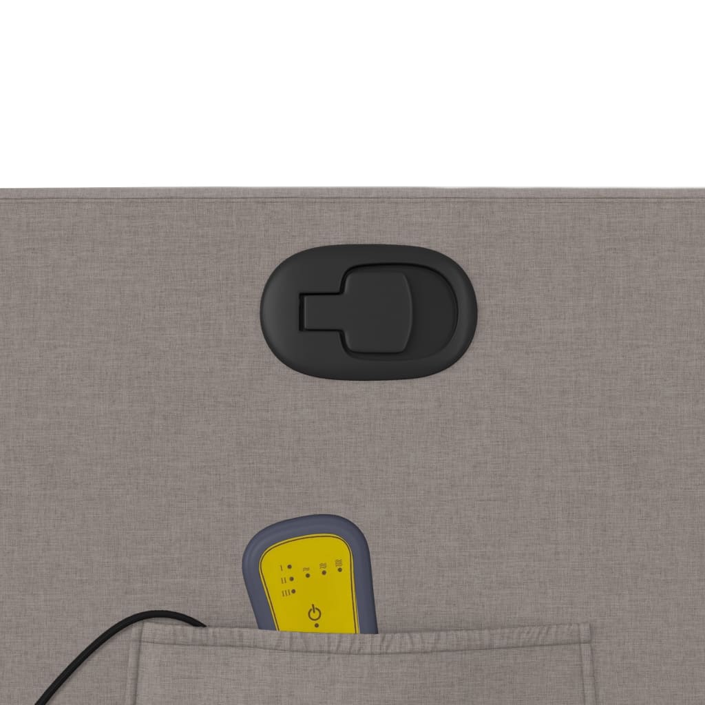 Fauteuil inclinable de massage Taupe Tissu - XIOS