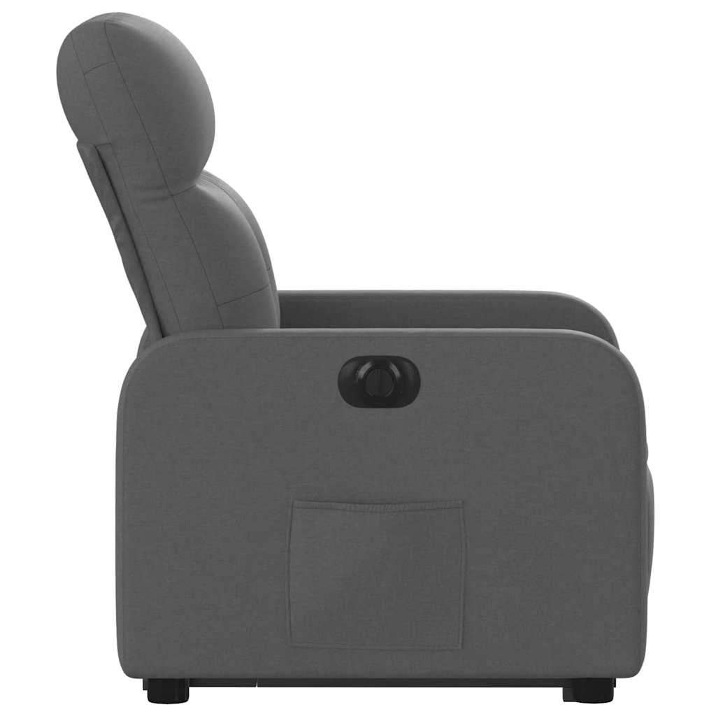 Fauteuil inclinable électrique gris foncé tissu - XIOS