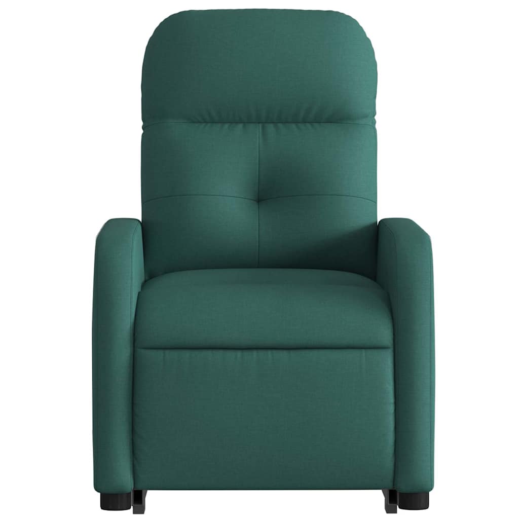 Fauteuil inclinable électrique vert foncé tissu - XIOS