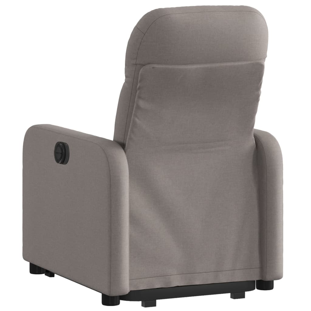 Fauteuil inclinable électrique taupe tissu - XIOS