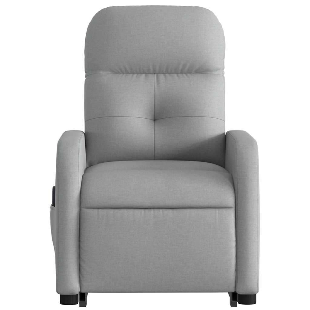 Fauteuil inclinable de massage électrique Gris clair Tissu - XIOS