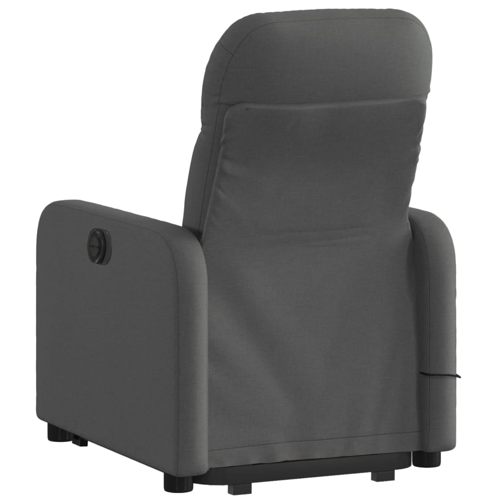 Fauteuil inclinable de massage électrique Gris foncé Tissu - XIOS