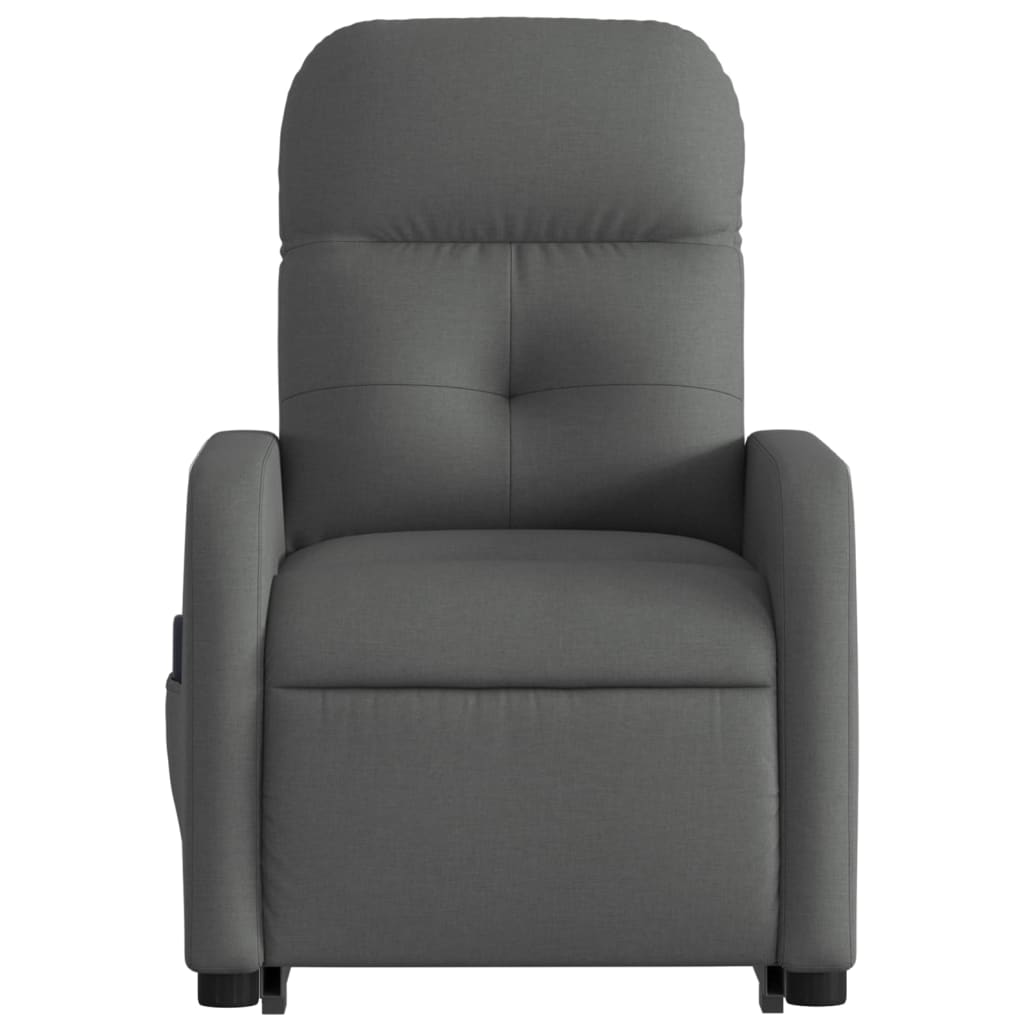 Fauteuil inclinable de massage électrique Gris foncé Tissu - XIOS