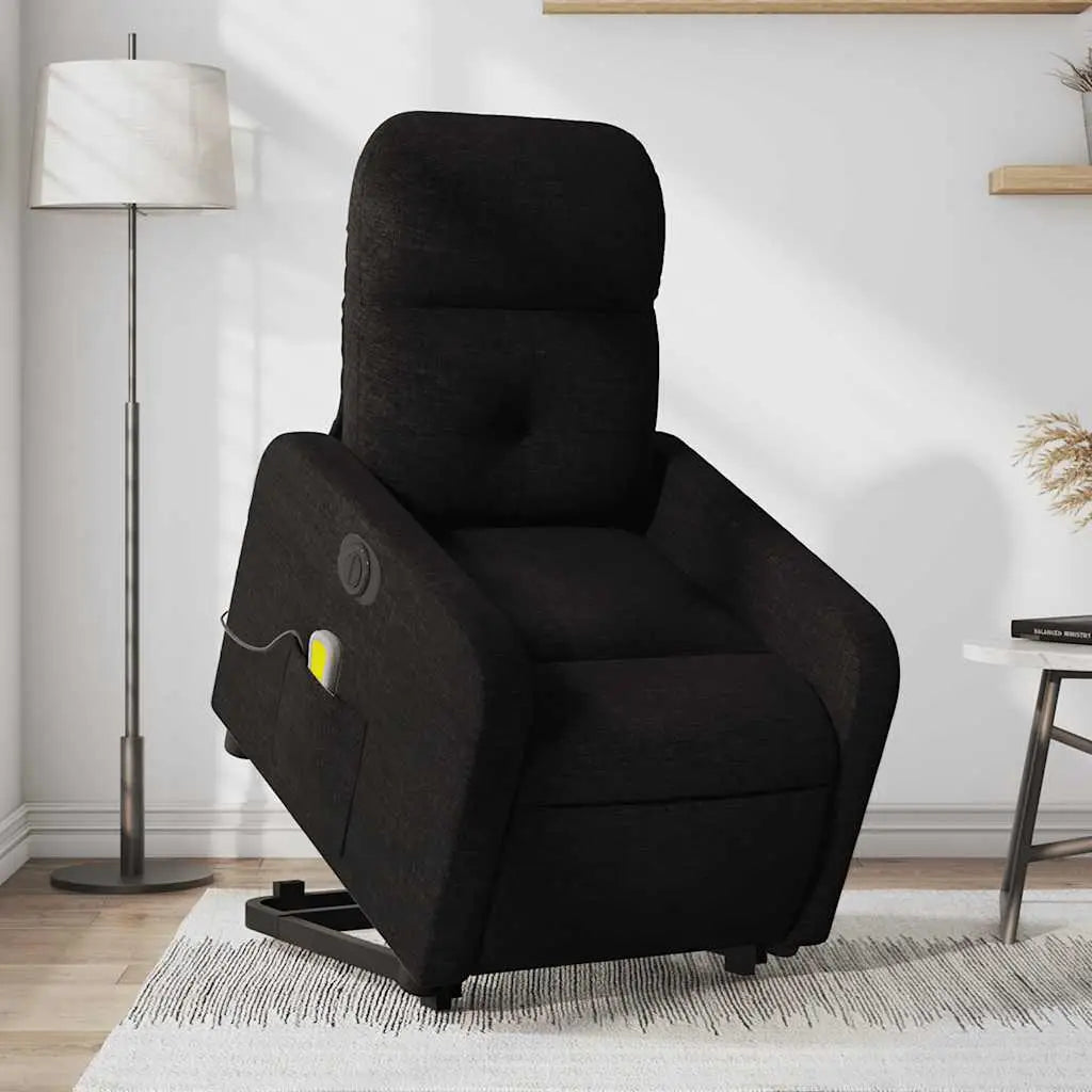 Fauteuil inclinable de massage électrique Noir Tissu - XIOS