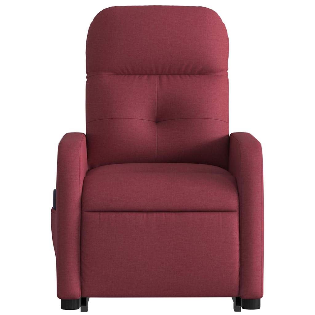 Fauteuil inclinable de massage électrique Rouge bordeaux Tissu - XIOS