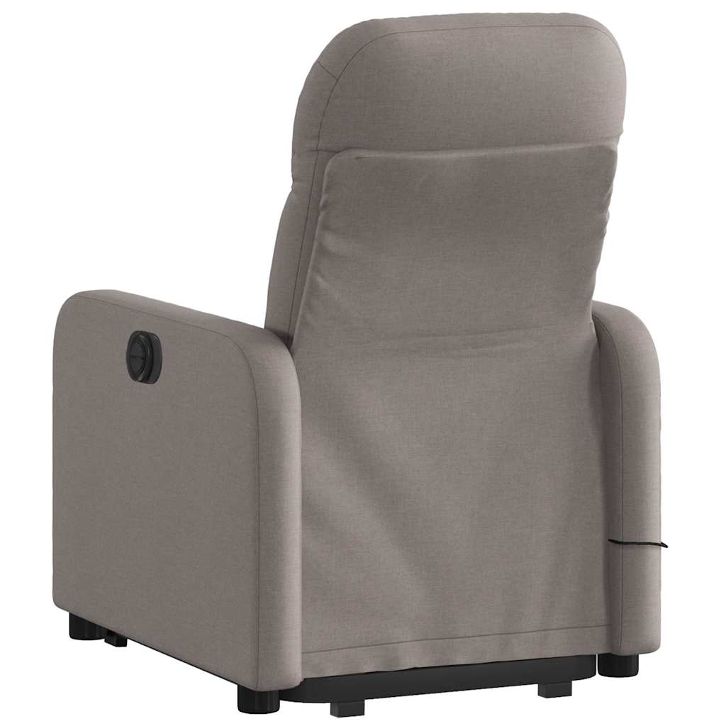 Fauteuil inclinable de massage électrique Taupe Tissu - XIOS