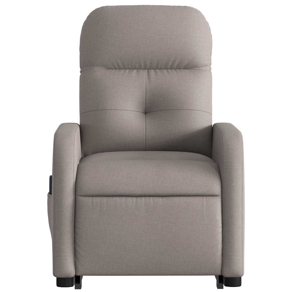Fauteuil inclinable de massage électrique Taupe Tissu - XIOS