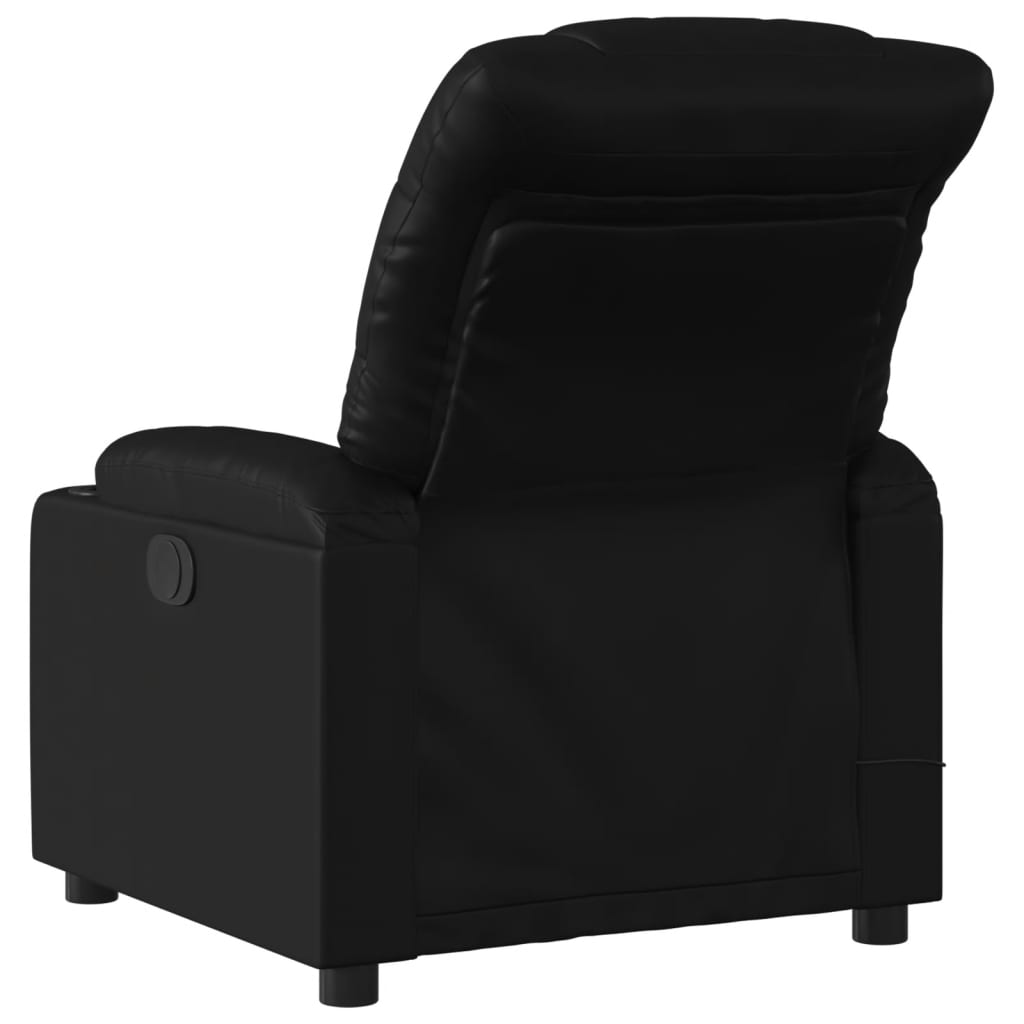 Fauteuil de massage inclinable noir similicuir - XIOS