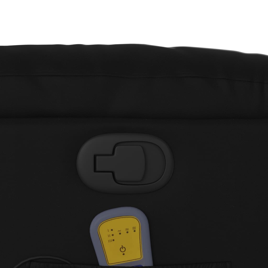 Fauteuil de massage inclinable noir similicuir - XIOS