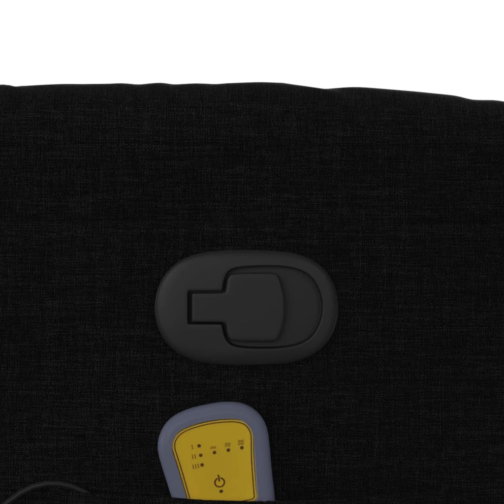 Fauteuil de massage inclinable noir tissu - XIOS