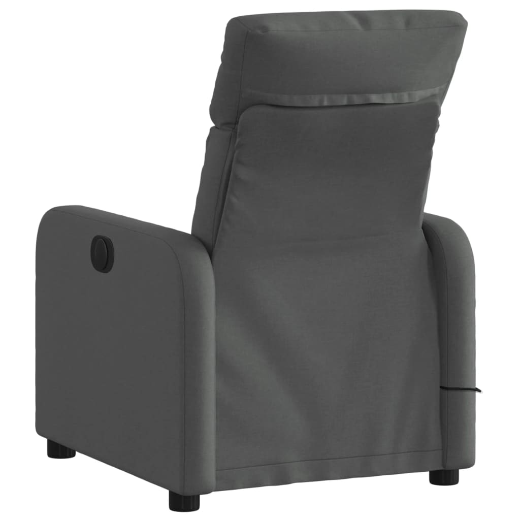 Fauteuil inclinable de massage en tissu gris foncé - XIOS