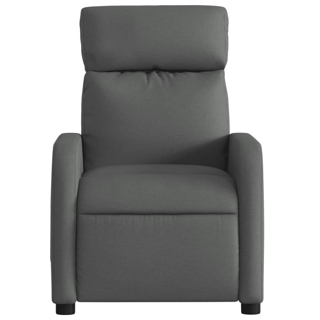 Fauteuil inclinable de massage en tissu gris foncé - XIOS