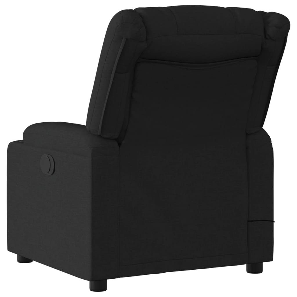 Fauteuil inclinable de massage noir tissu - XIOS