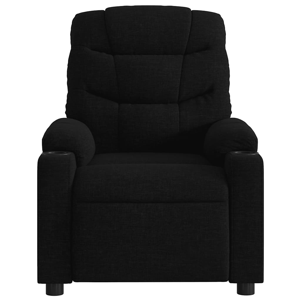 Fauteuil inclinable de massage noir tissu - XIOS