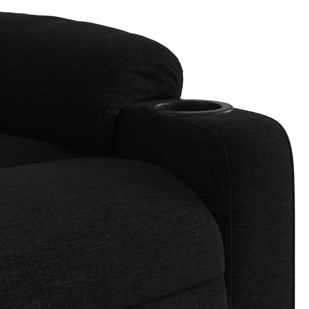 Fauteuil inclinable de massage noir tissu - XIOS