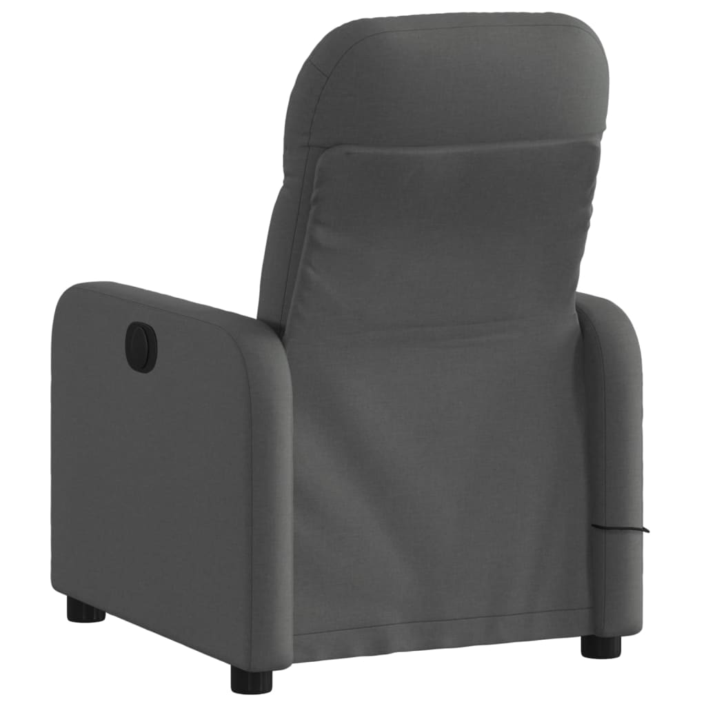 Fauteuil inclinable de massage gris foncé tissu - XIOS