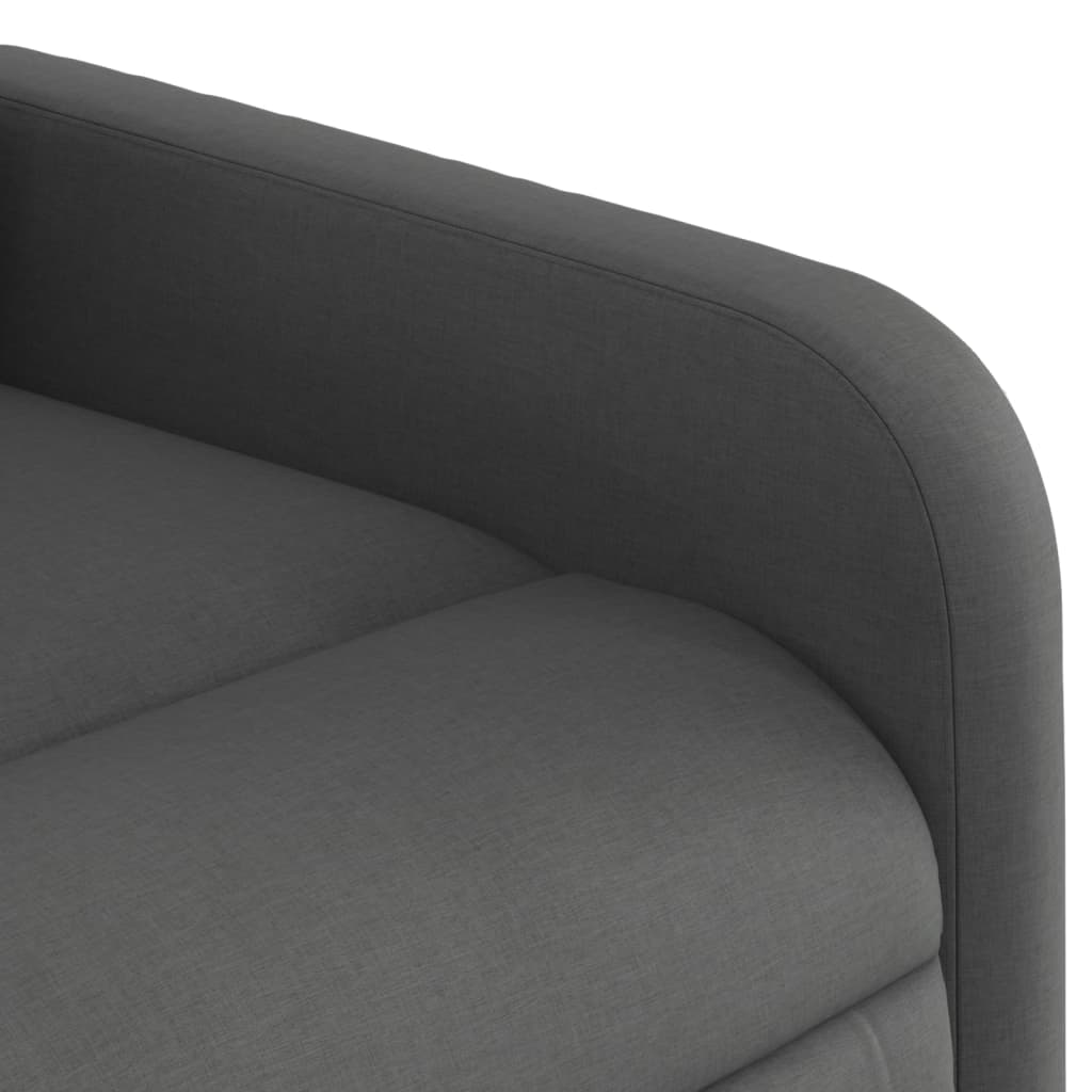 Fauteuil inclinable de massage gris foncé tissu - XIOS