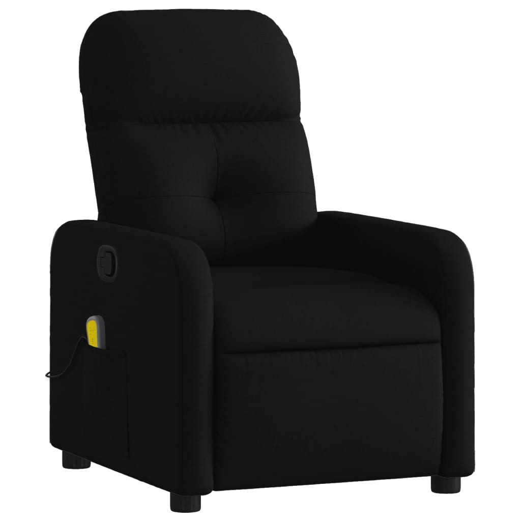 Fauteuil inclinable de massage noir tissu - XIOS
