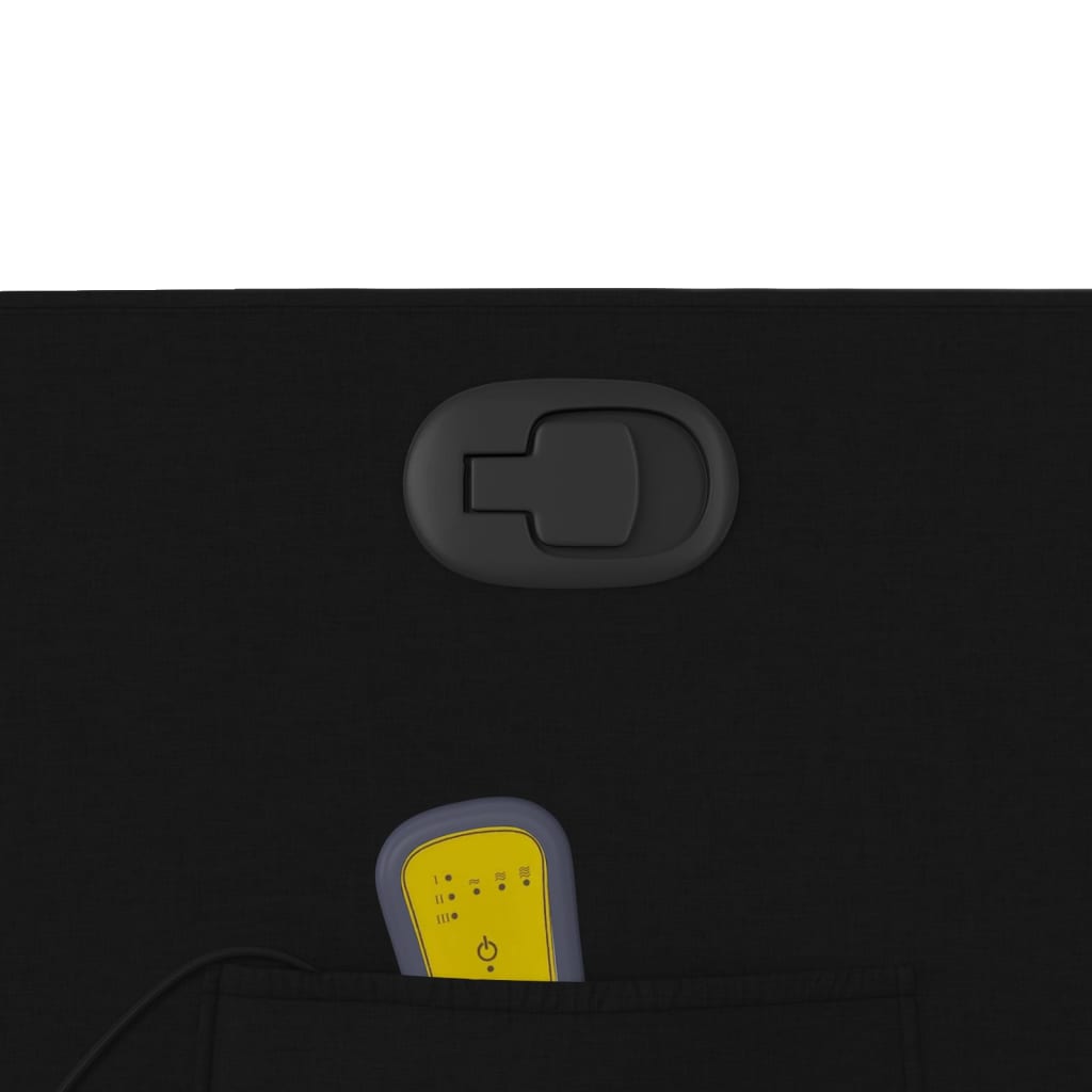 Fauteuil inclinable de massage noir tissu - XIOS