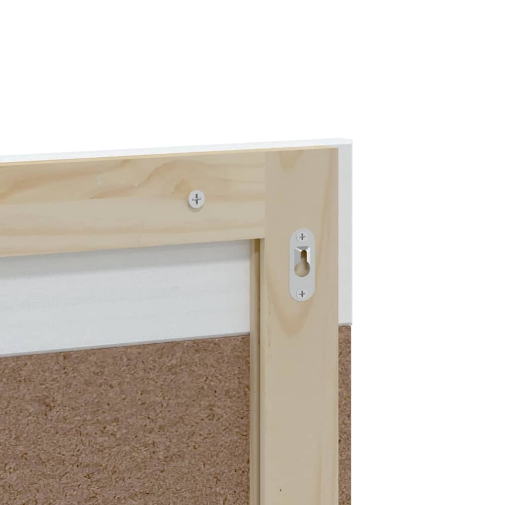 Meubles de salle de bain 4 pcs BERG blanc bois de pin massif