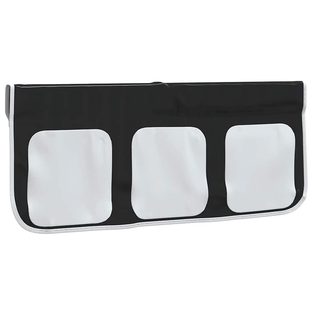 Rideaux pour lit mezzanine blanc et noir polyester - XIOS