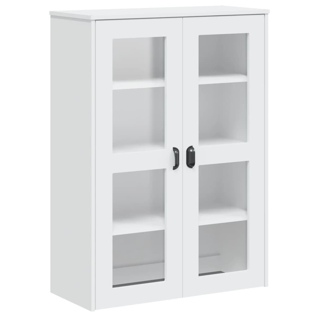 Buffet VIKEN blanc 80x40x190 cm bois massif de pin - XIOS