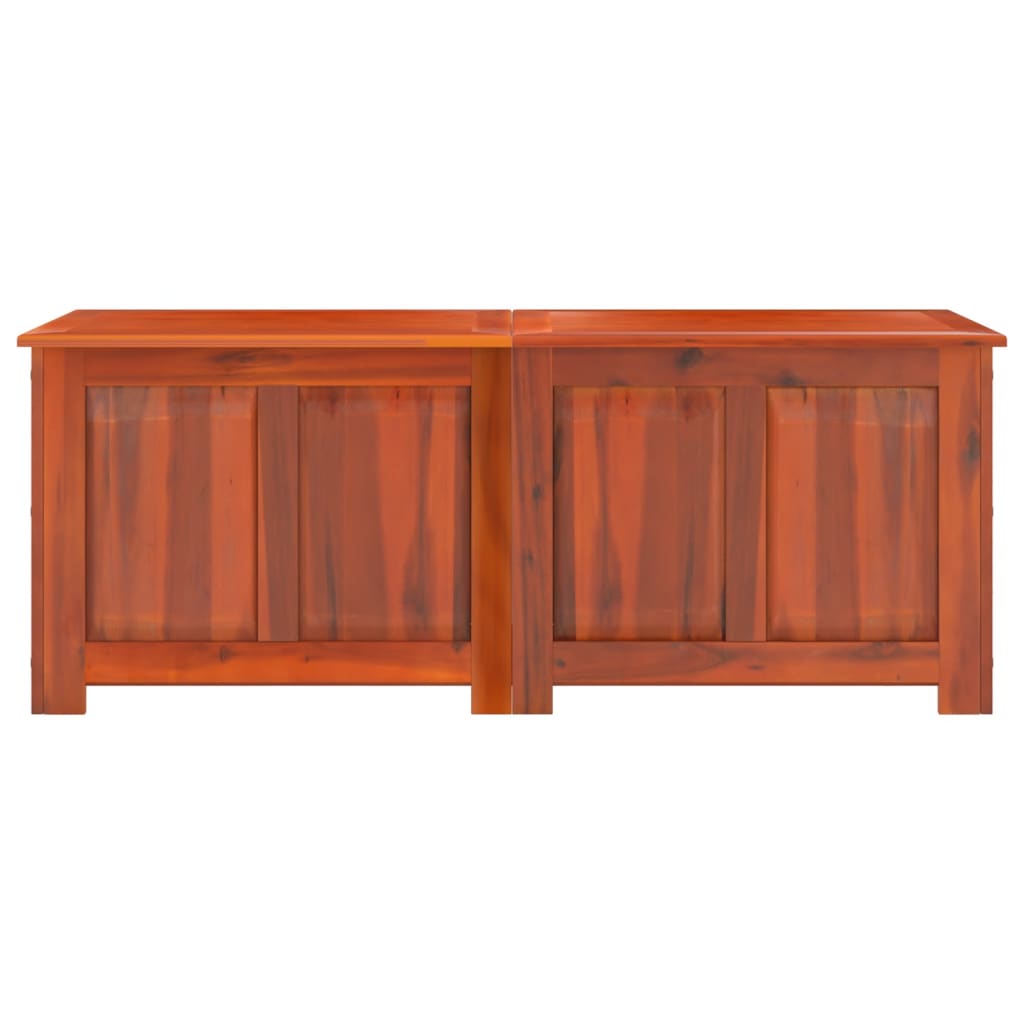 Coffre de rangement avec couvercle marron bois massif d'acacia - XIOS