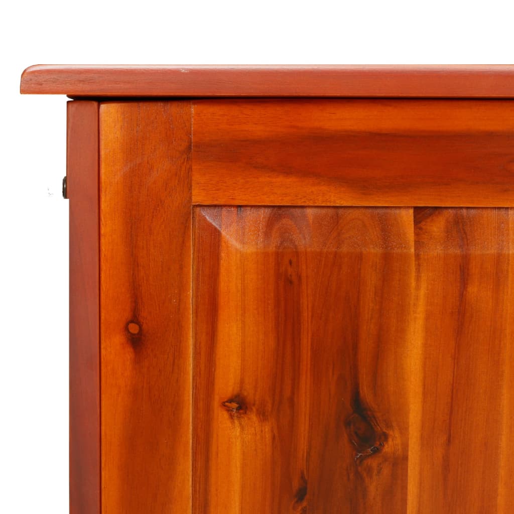 Coffre de rangement avec couvercle marron bois massif d'acacia - XIOS