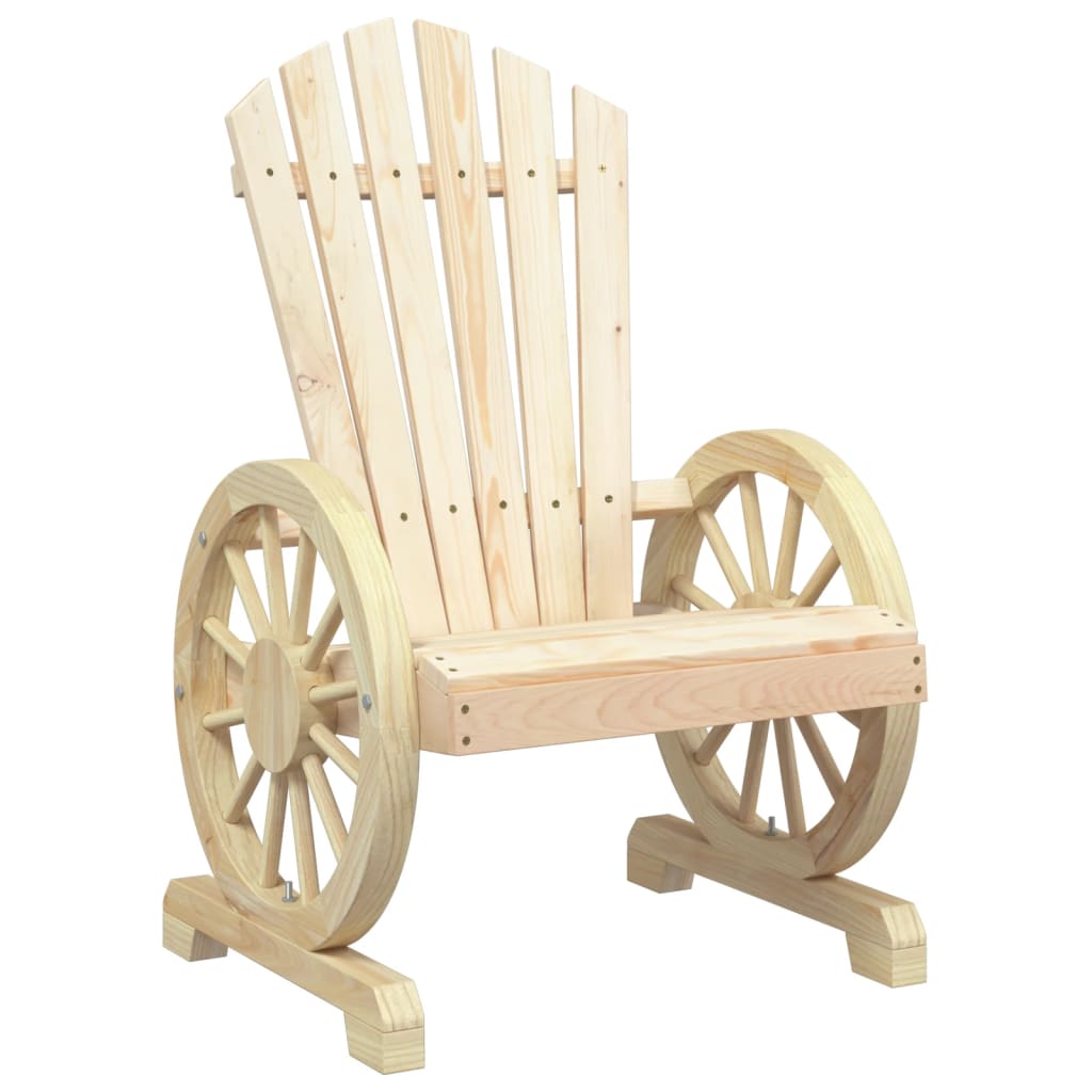 Salon de jardin 3 pcs bois de sapin massif