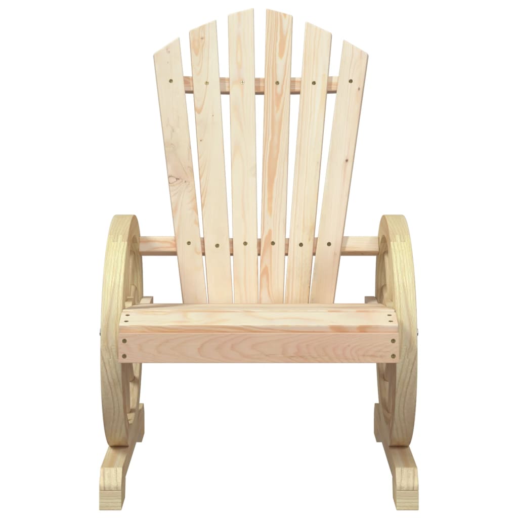 Salon de jardin 3 pcs bois de sapin massif