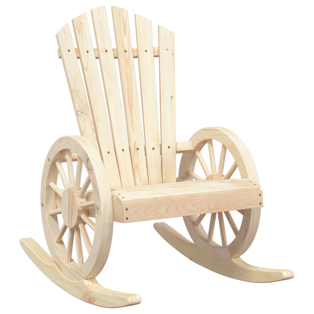 Salon de jardin 3 pcs bois de sapin massif
