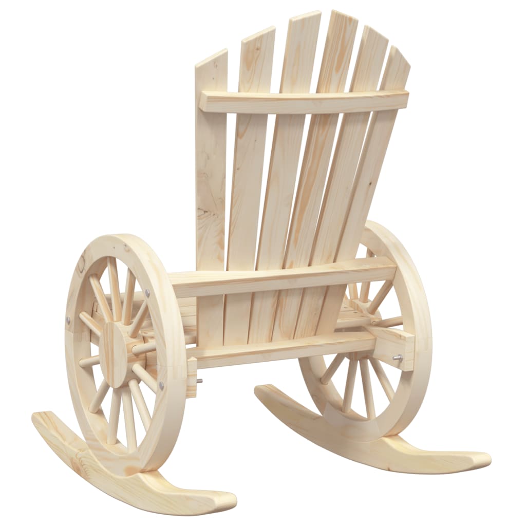 Salon de jardin 3 pcs bois de sapin massif
