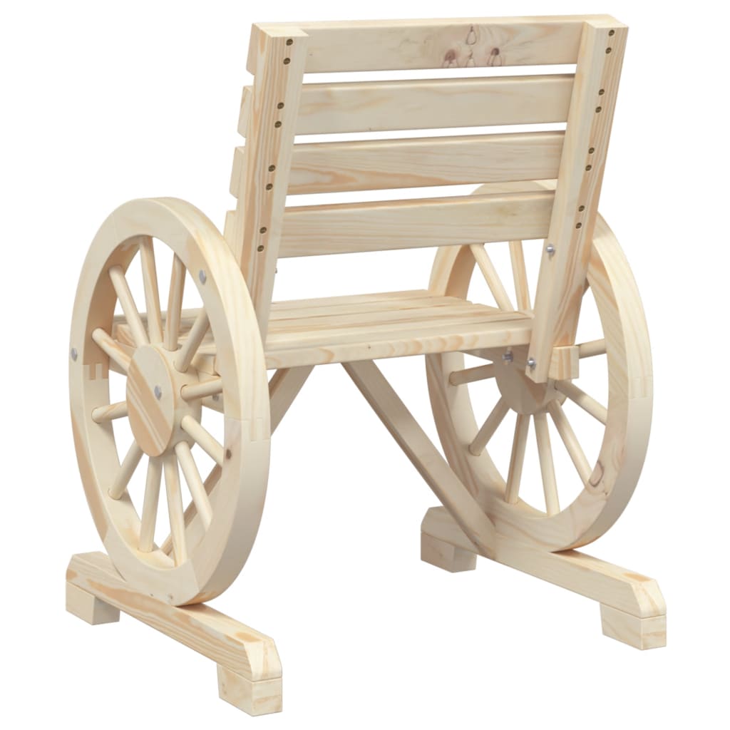 Salon de jardin 3 pcs bois de sapin massif