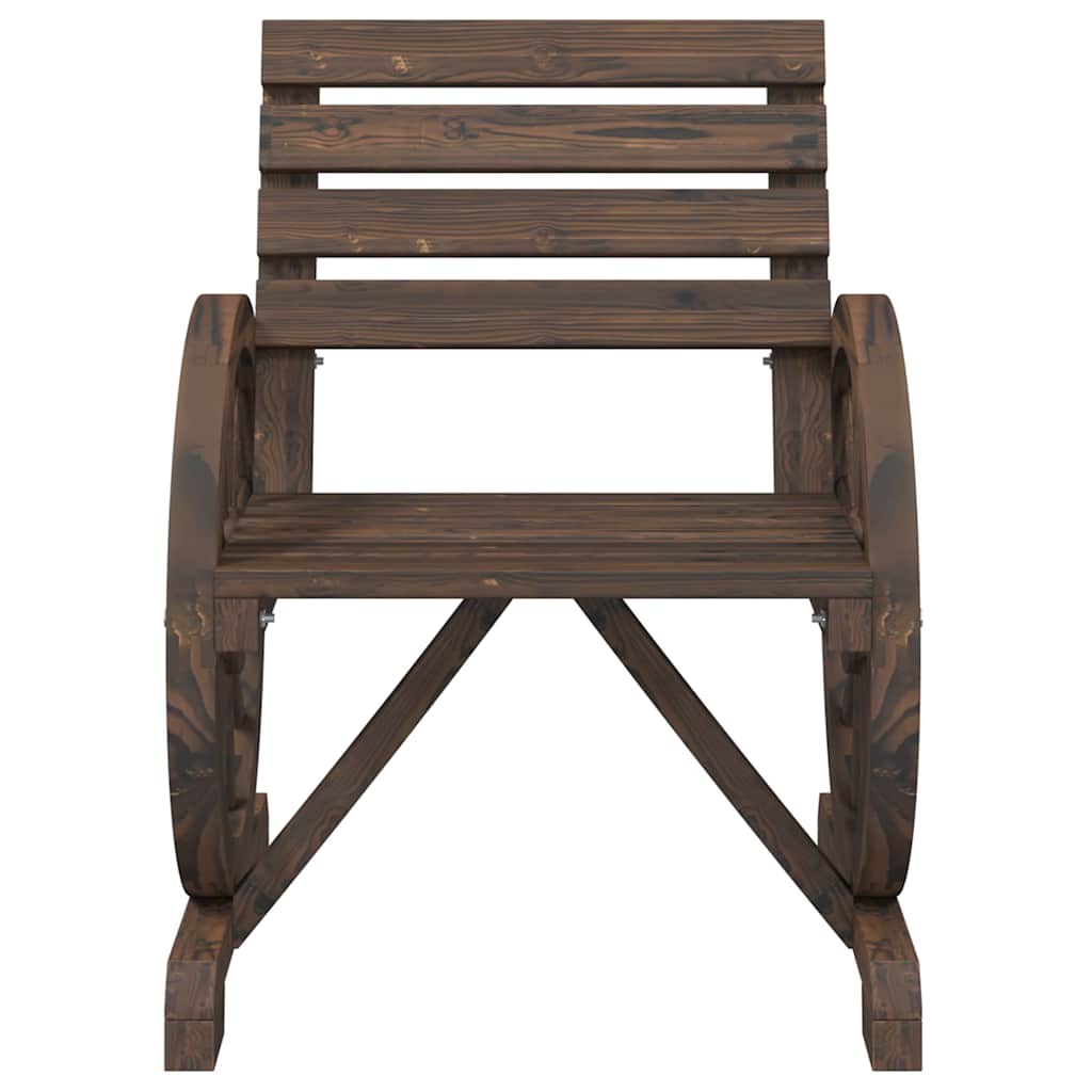 Salon de jardin 4 pcs bois de sapin massif