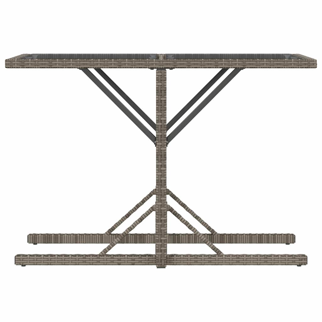Ensemble de bistro 3 pcs avec coussins gris résine tressée - XIOS