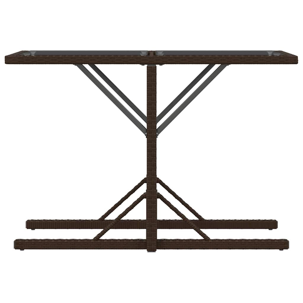Ensemble de bistro 3 pcs avec coussins marron résine tressée - XIOS