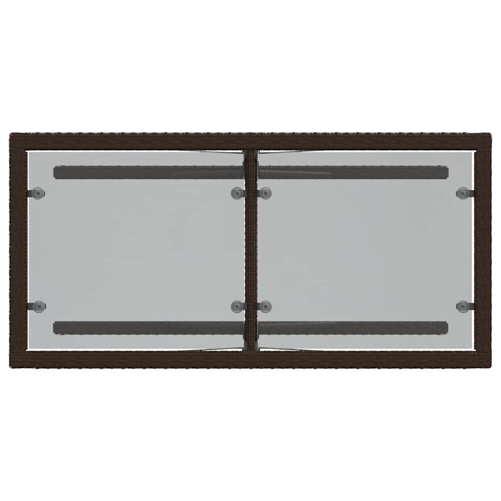 Ensemble de bistro 3 pcs avec coussins marron résine tressée - XIOS