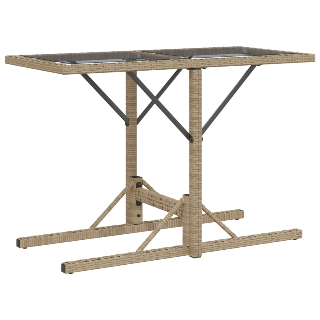 Ensemble de bistro 3 pcs avec coussins beige résine tressée - XIOS