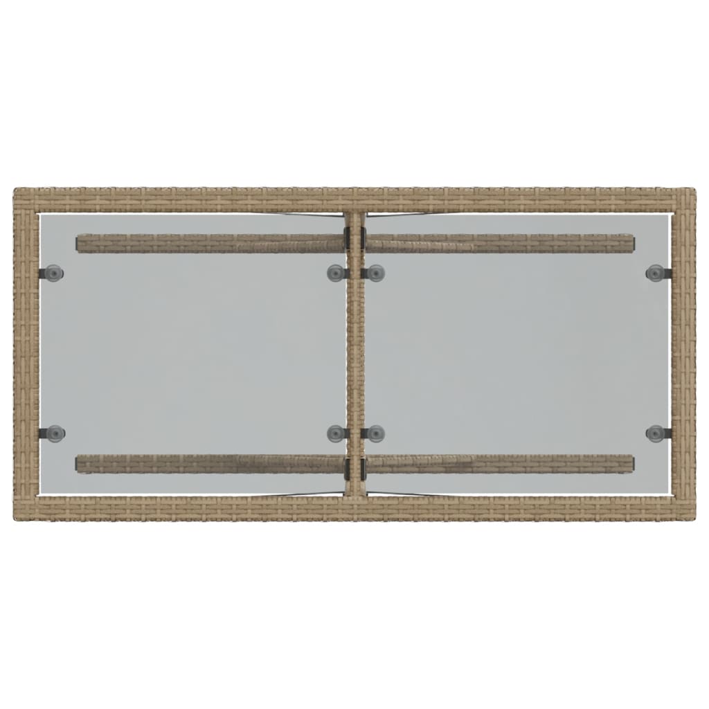 Ensemble de bistro 3 pcs avec coussins beige résine tressée - XIOS