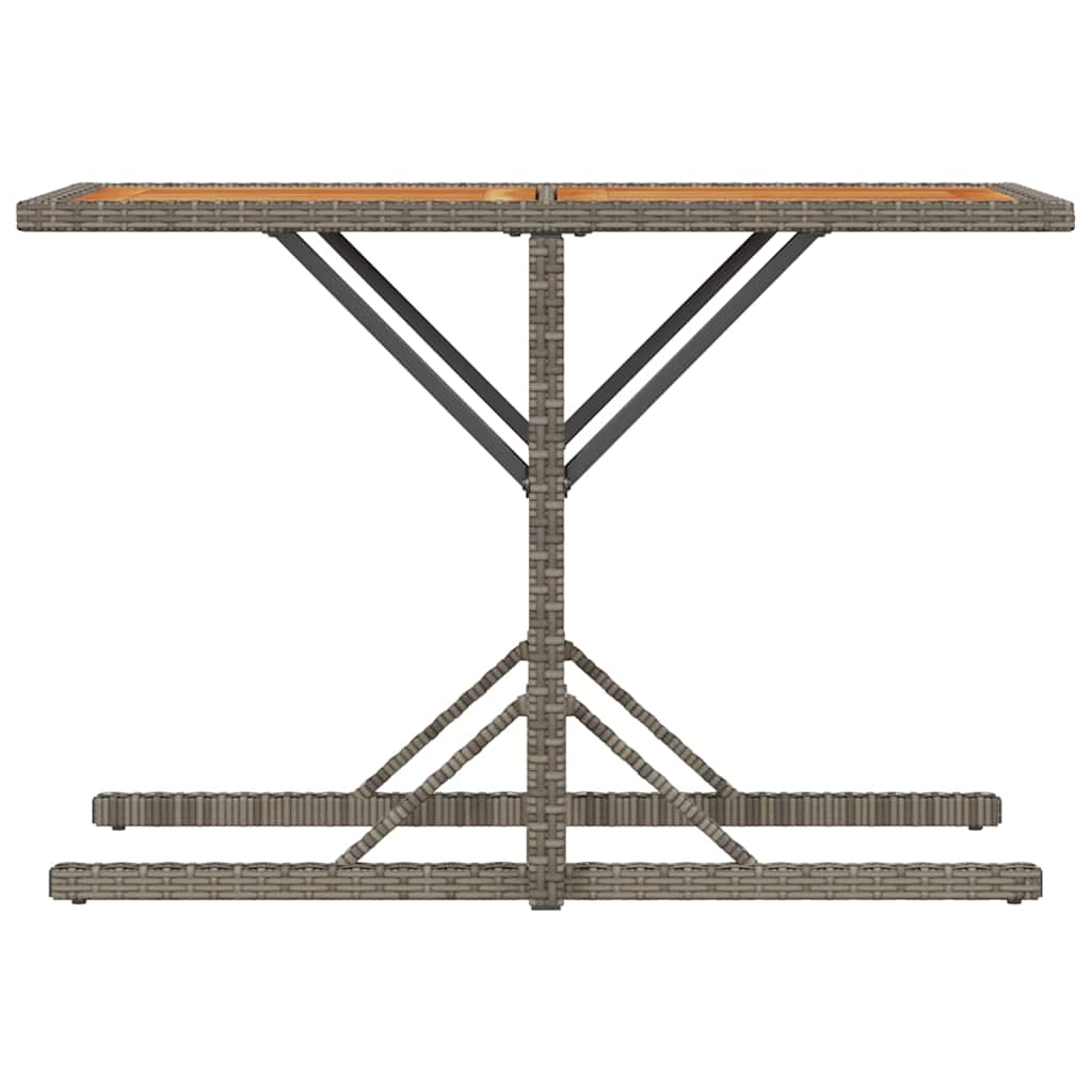 Ensemble de bistro 3 pcs avec coussins gris résine tressée - XIOS