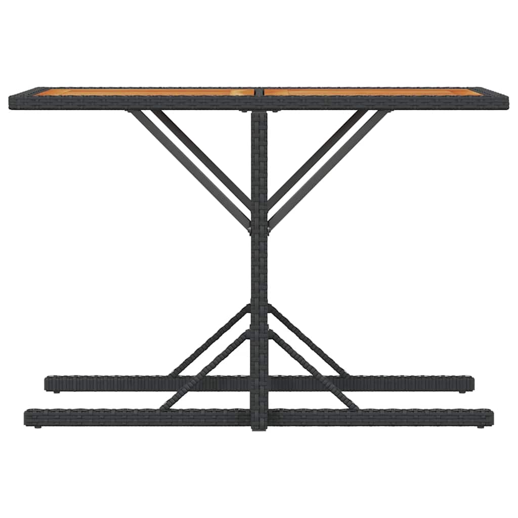 Ensemble de bistro 3 pcs avec coussins noir résine tressée - XIOS