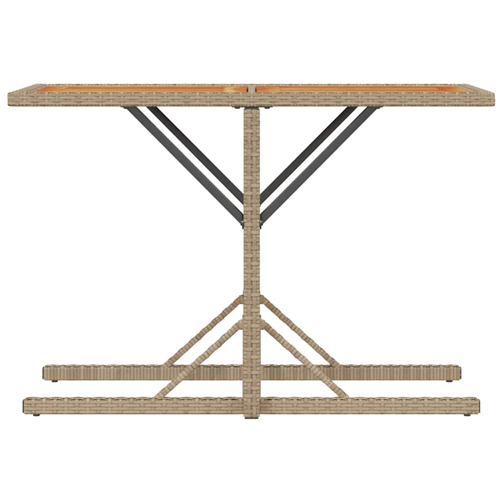 Ensemble de bistro 3 pcs avec coussins beige résine tressée - XIOS