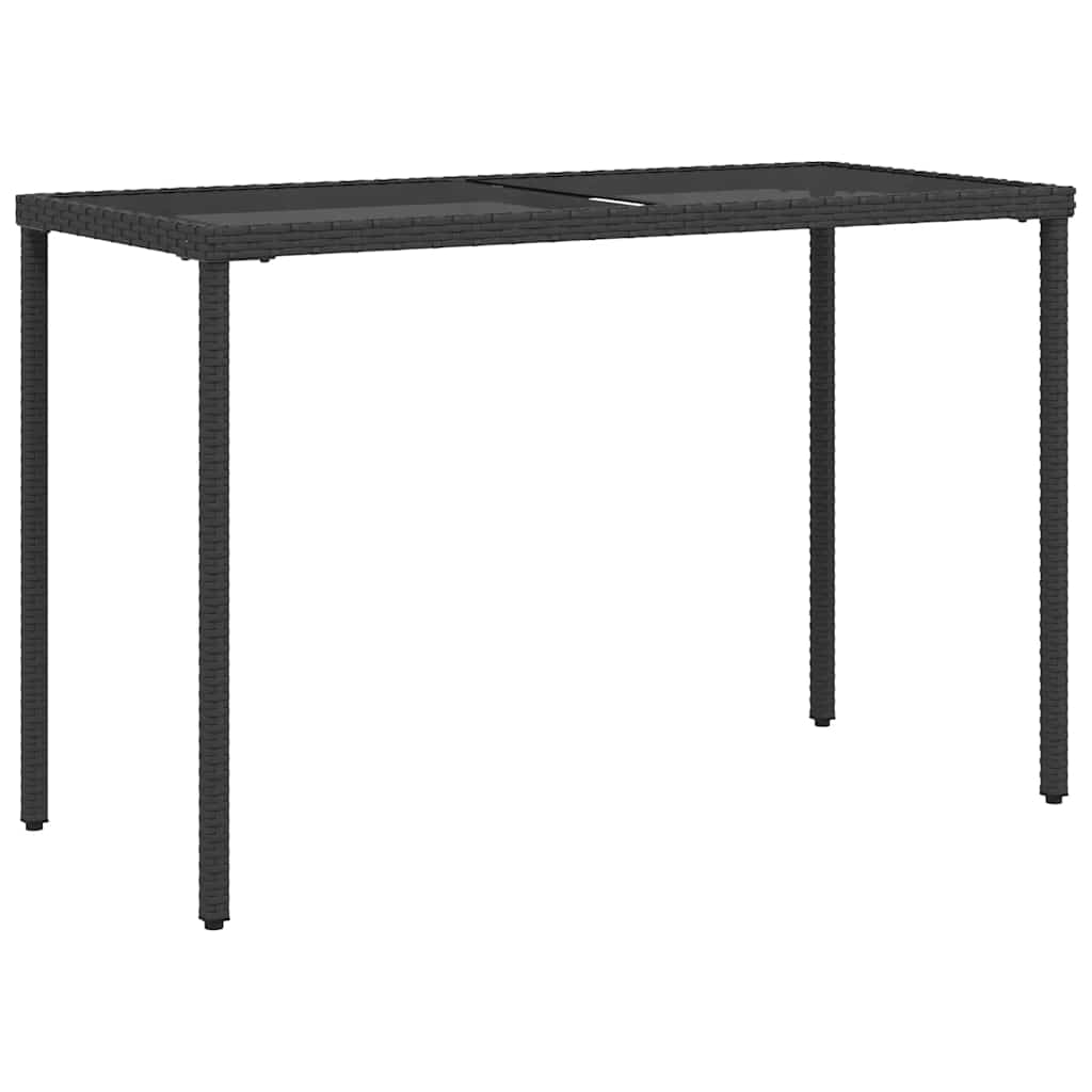 Ensemble à manger de jardin coussins 5pcs Noir Résine tressée - XIOS