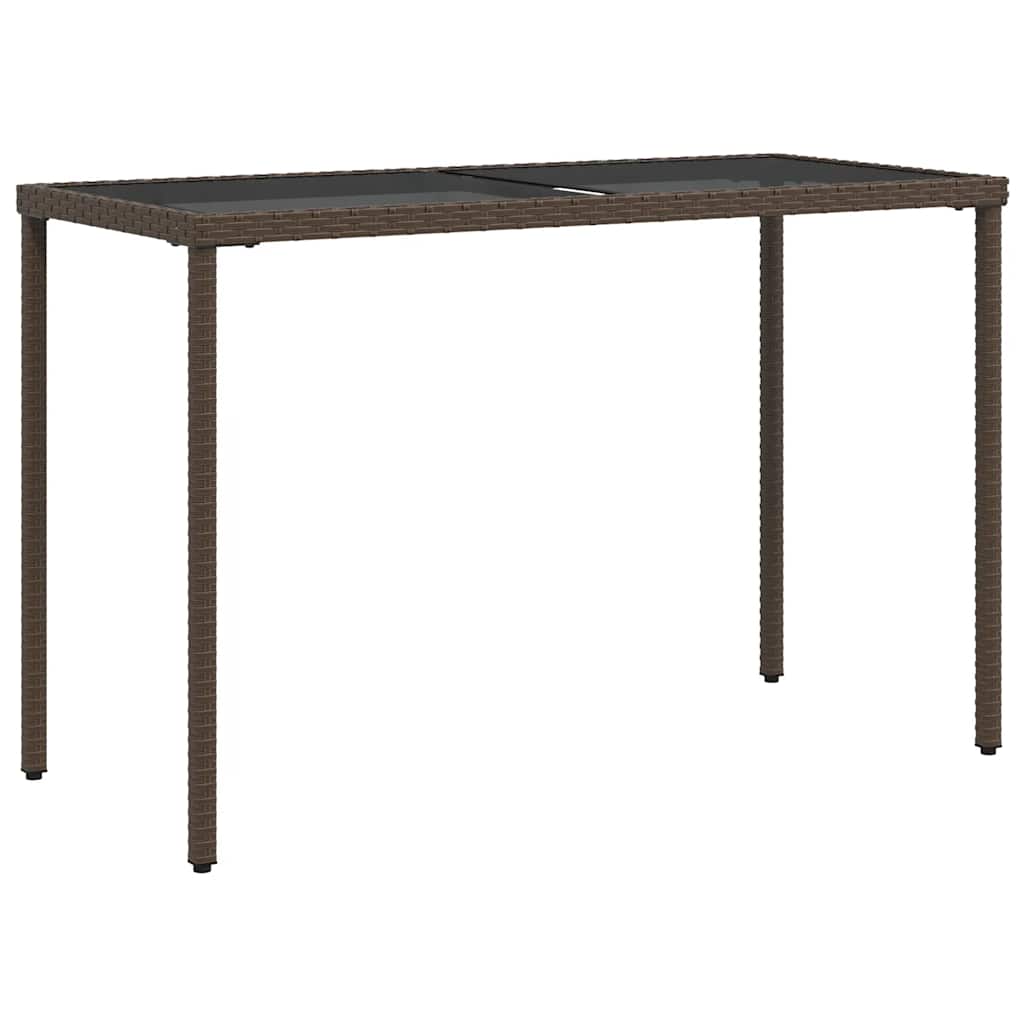 Ensemble à manger de jardin 5 pcs et coussins marron poly rotin - XIOS