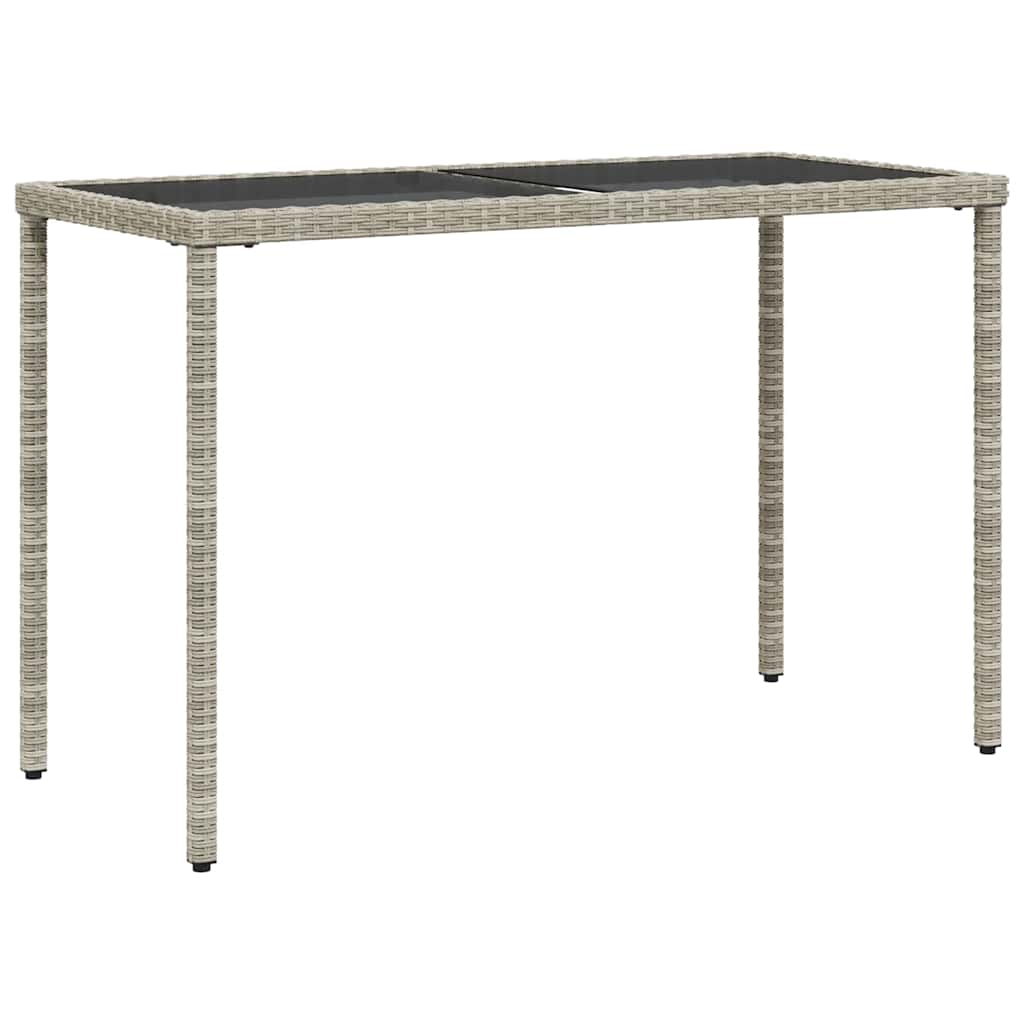 Ensemble à manger de jardin et coussins 5 pcs gris clair rotin - XIOS
