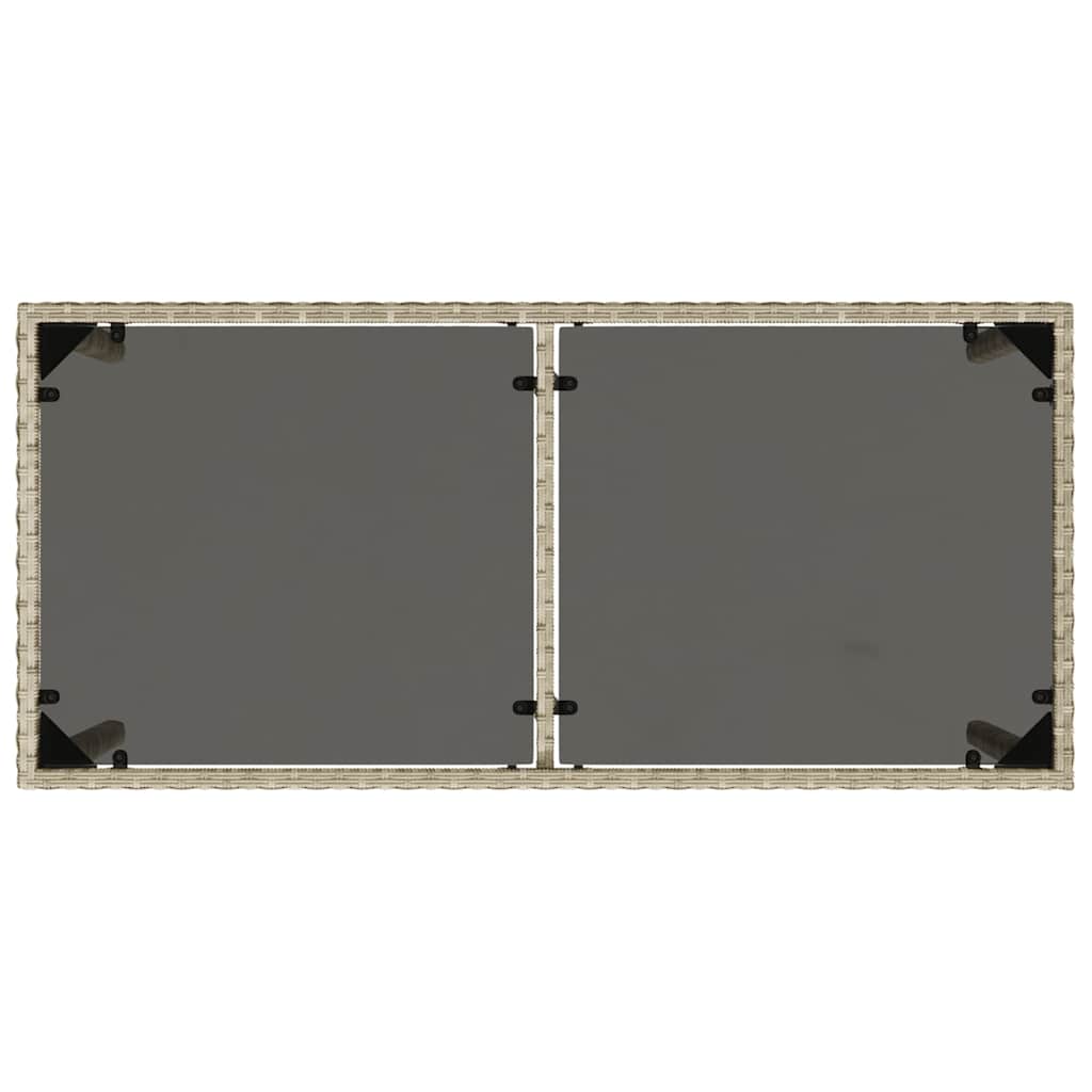Ensemble à manger de jardin et coussins 5 pcs gris clair rotin - XIOS