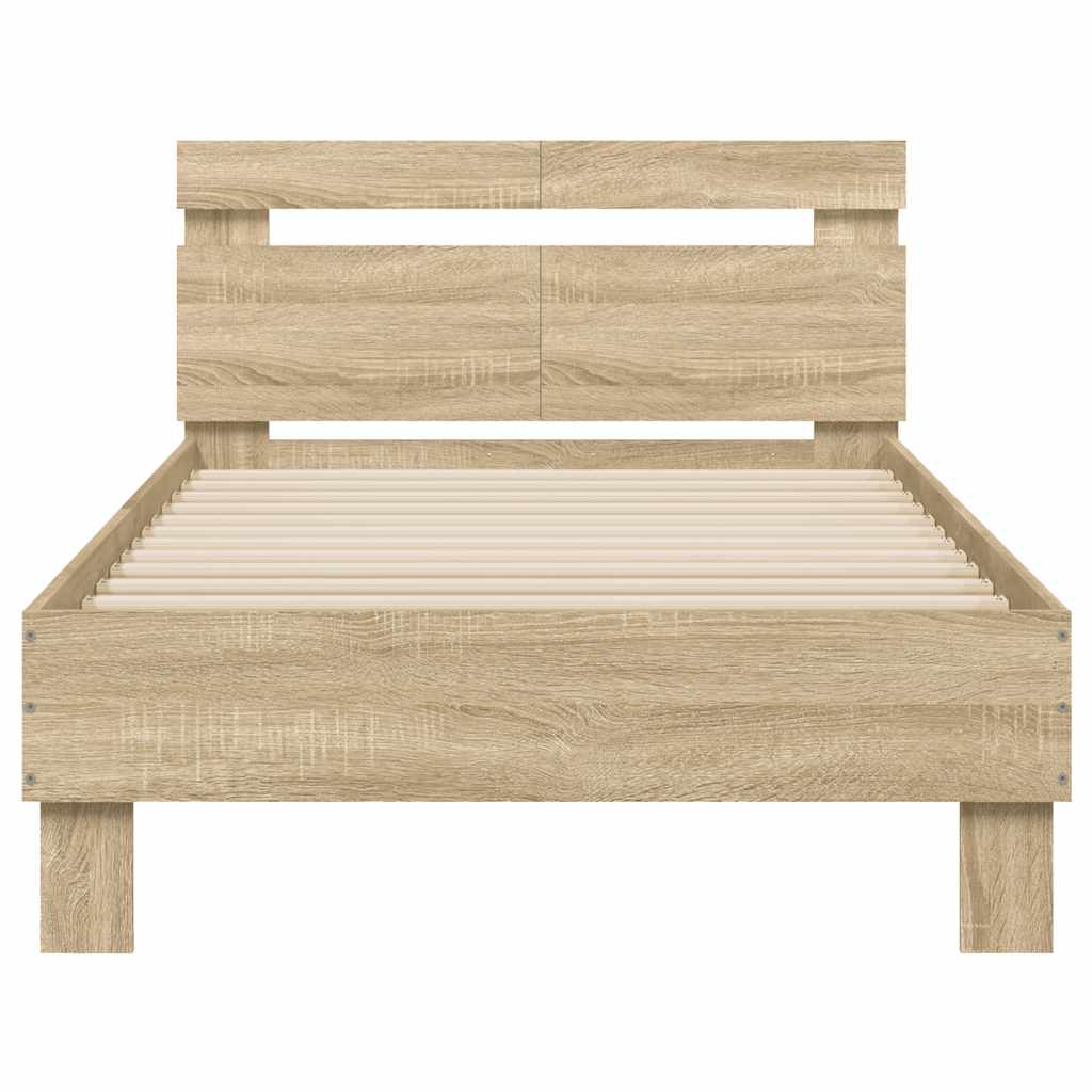 Cadre de lit sans matelas avec tête de lit 100x200 cm - XIOS