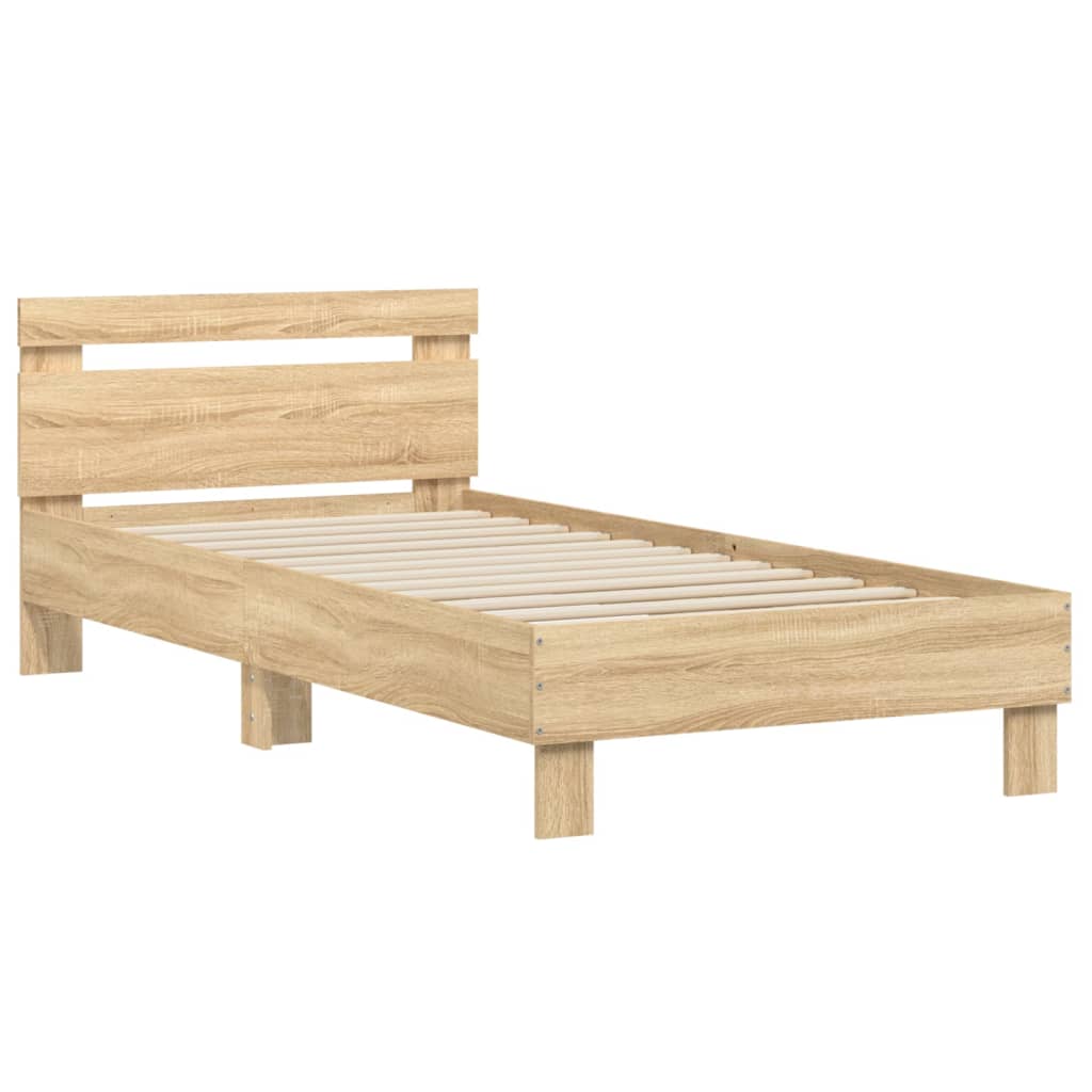 Cadre de lit sans matelas avec tête de lit 90x190 cm - XIOS