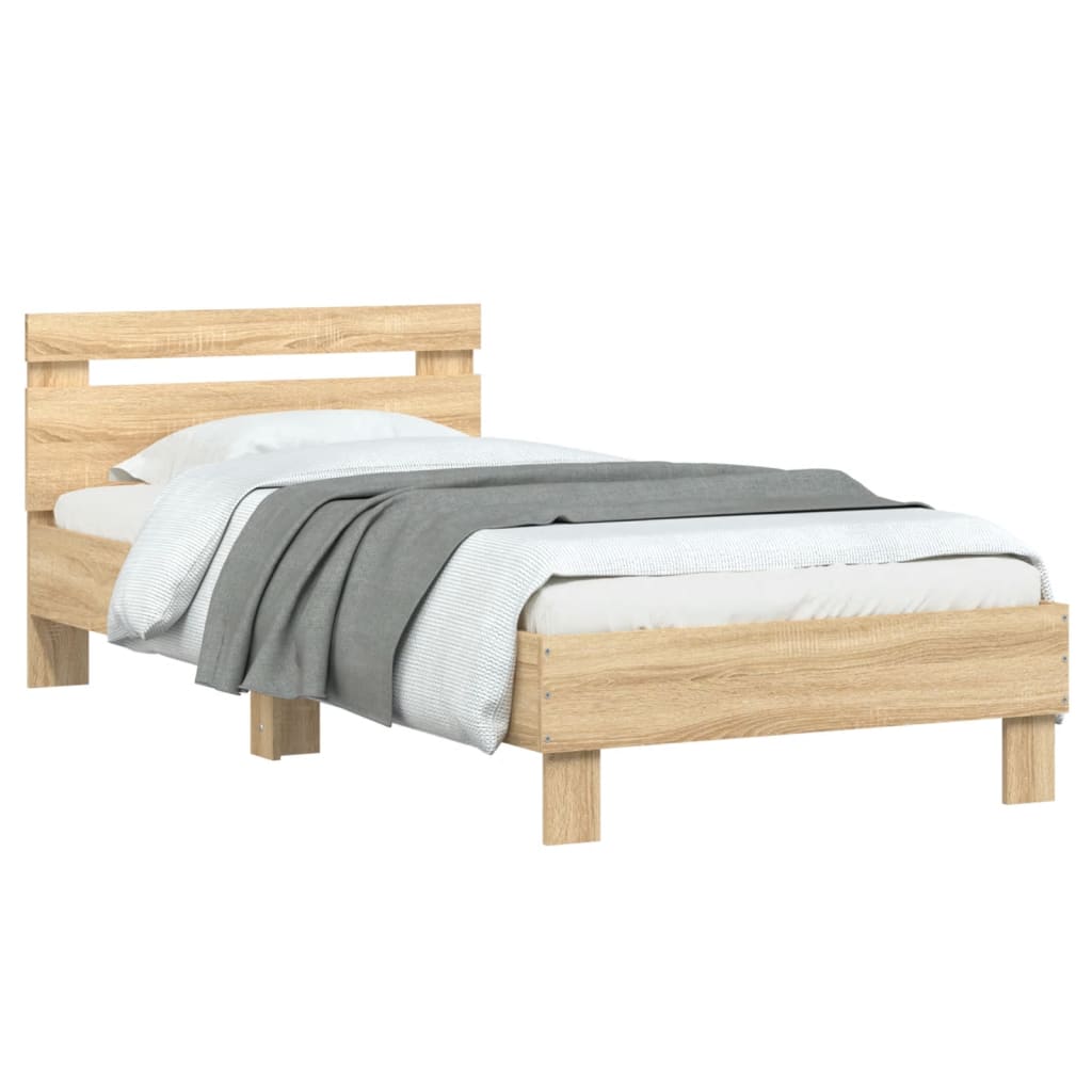 Cadre de lit sans matelas avec tête de lit 90x190 cm - XIOS